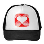 Heart Design Hats
