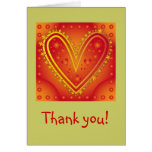 Heart design with stars cards