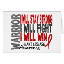 Heart Disease Warrior Greeting Cards