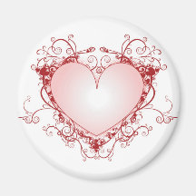 Heart Filigree Magnets