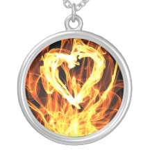 Heart Fire Necklaces