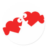 heart fish stickers