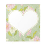 Heart Floral 5.5 x 6 Notepad notepads