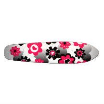heart floral skate decks
