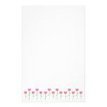 Heart Flowers Stationery Design