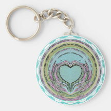 Heart Formation Inverted Key Chains