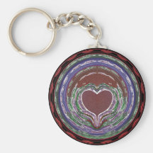 Heart Formation Key Chain
