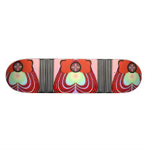 Heart Frame Ribbon Big Skateboard