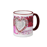 Heart Frame Template Coffee Mugs