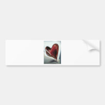 Heart  (from a pack a smokes) bumper sticker