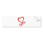 heart-grafit bumper stickers