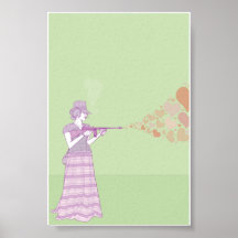Heart Gun 4x6 Posters