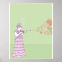 Heart Gun 8.5x11 Print