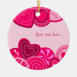 Heart Lollipops Design Ornament