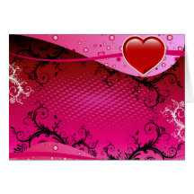 Heart Love Design Greeting Card
