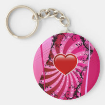 Heart Love Design Keychains