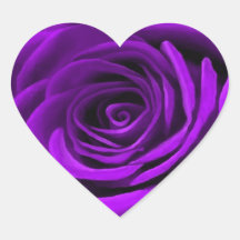 Heart Of A Purple Rose Stickers