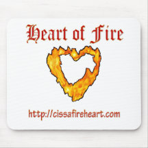 Heart of Fire Mouse Pad 2