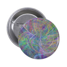 Heart of Light – Aqua Flames & Indigo Swirls Pin