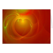 Heart on Fire Greeting Card