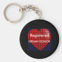heart, ORGAN DONOR Key Chain