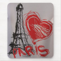 Heart Paris Mousepad