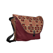 HEART PATTERN COURIER BAG