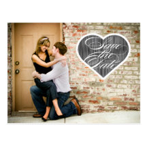Heart  |  Photo Save the Date Postcard