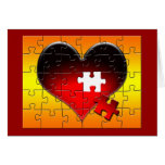 Heart Puzzle Card