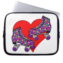 Heart Rollerskate Computer Sleeve