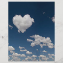 Heart shaped cloud custom flyer
