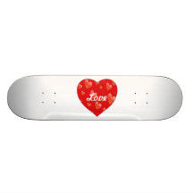 Heart-Shaped Love Skateboard Deck