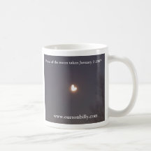 heart shaped moon coffee mug