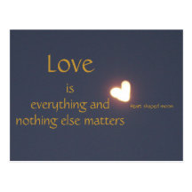 heart shaped moon post card