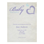 Heart Strings Baby Shower - Purple & Blue Invitations