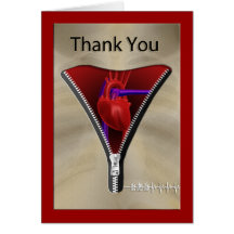 Heart Surgery Thank You Card