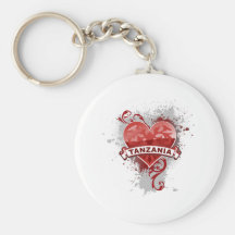 Heart Tanzania Keychain