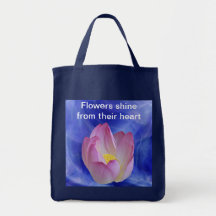 Heart to heart lotus flower bag