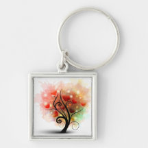 Heart Tree Keychain