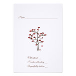 Heart Tree rsvp with envelope Personalised Announcement