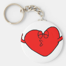 Heart Valentine Kisses Keychains