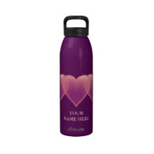 Heart Water Bottle - customise it!