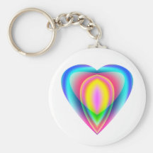 Heart with Inviting Colours Keychain