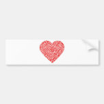 Heart_Words.png Bumper Sticker