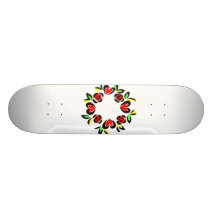 heart wreath love design skateboard