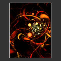Heartbeat Abstract Art Postcard postcards