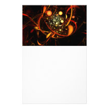 Heartbeat Abstract Art Stationery