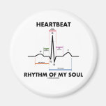 Heartbeat Rhythm Of My Soul (ECG/EKG) Fridge Magnet