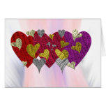 Hearts Aflutter Valentine Card