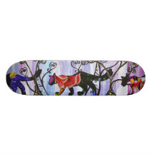 Hearts and Cats Skateboard